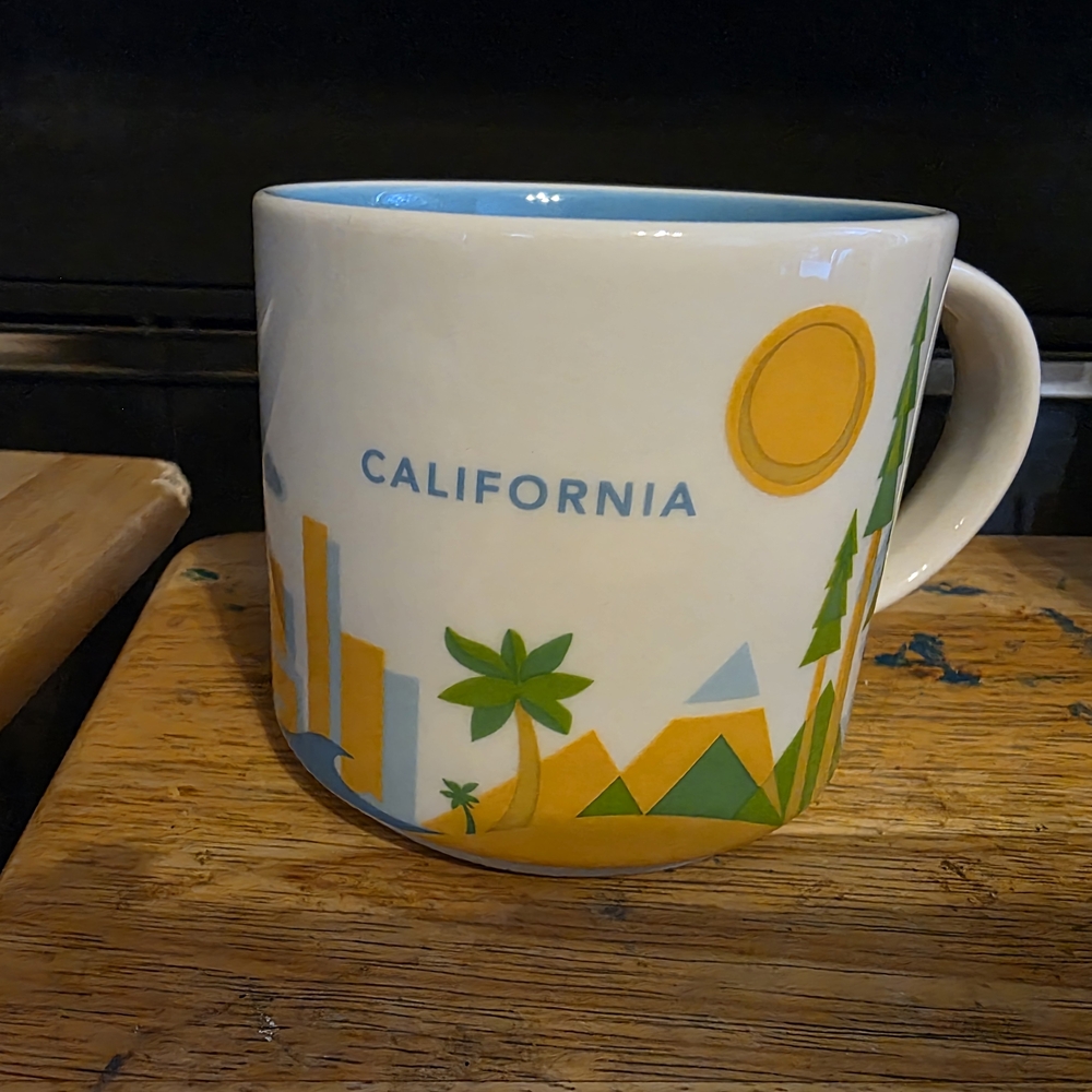Starbucks California Mug with Blue and Green Design